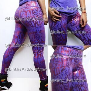Zumba Rhythm Leggings Purple Pop Size XS (E080)